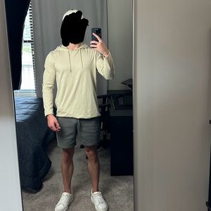 PacSun Lightweight Hoodie – Beige Slub Knit (Size M)